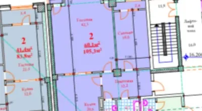 2-комн. квартира, 4 этаж, 105 м², Сомони — миниатюра 4