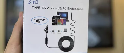 Эндоскоп 3-in-1 10 м для Type-C, Android и ПК