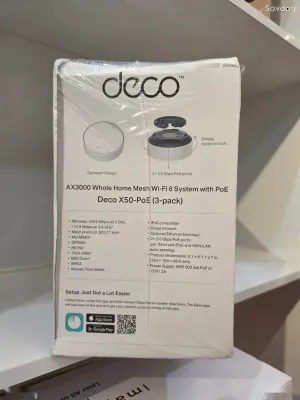 Роутер TP-Link Deco X50-PoE AX3000 Mesh Wi-Fi 6 System 3-Pack