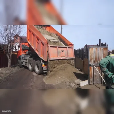 Услуги по доставке песка и смеси