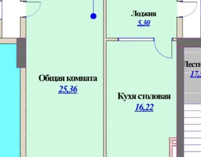1-комн. квартира, 8 этаж, 62 м², Шохмансур — миниатюра 2