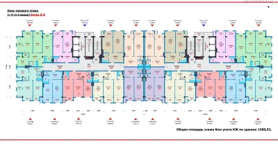 2-комн. квартира, 10 этаж, 89 м², Корвон — миниатюра 2