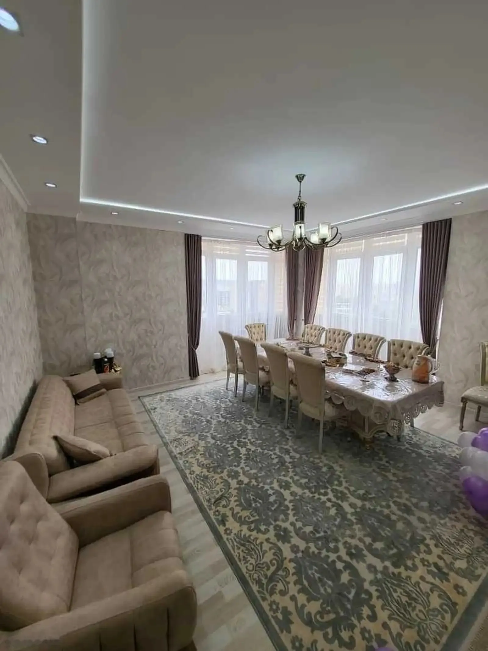 3-комн. квартира, 17 этаж, 150м², ВАТАН — миниатюра 1