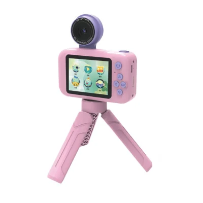 Детская цифровая камера Porodo Lifestyle Kids Flip Camera with Tripod Stand 1000mAh розовый