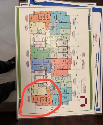 3-комн. квартира, 9 этаж, 71 м², Сино 84мкр — миниатюра 1