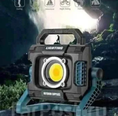Светодиодный мощный прожектор с аккумулятором W8101A,100w