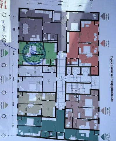 1-комн. квартира, 8 этаж, 51 м², Хисор — миниатюра 4
