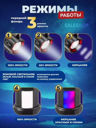 Ручной светодиодный фонарь — миниатюра 4