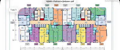 2-комн. квартира, 14 этаж, 72 м², И.Сомони — миниатюра 6