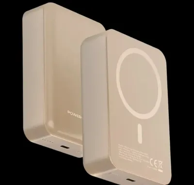 Внешний аккумулятор Powerology 20000 mAh 20W PD & 15W Magsafe Desert Titanium