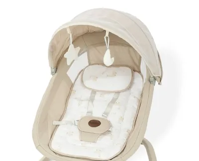 Шезлонг-качалка Kidilo 3 в 1, с автоматическим укачиванием и москитной сет