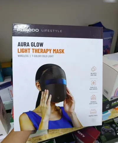 Маска для лица с терапевтическим светом Porodo face Mask 400mAH