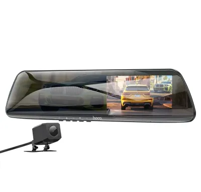 Видеорегистратор - зеркало Hoco Driving Dual-Channel DV4, 1080P