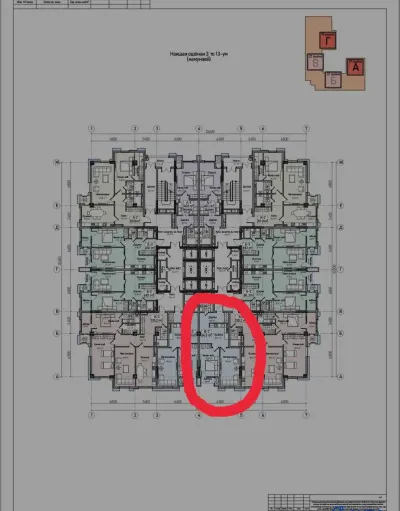 2-комн. квартира, 12 этаж, 64 м², Сино 82мкр — миниатюра 2