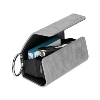 Брелок Levelo Neo Leather Case For IQOS Iluma 2023 With Terra Cigarette Compartment серый