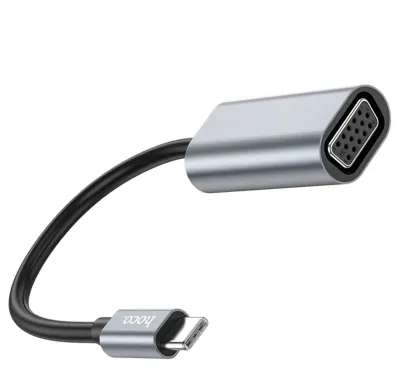 Кабель Hoco UA21 Type-C to HDMI 13см серый