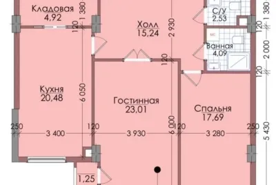 2-комн. квартира, 8 этаж, 90 м², н.Шохмансур,Альфемо — миниатюра 2