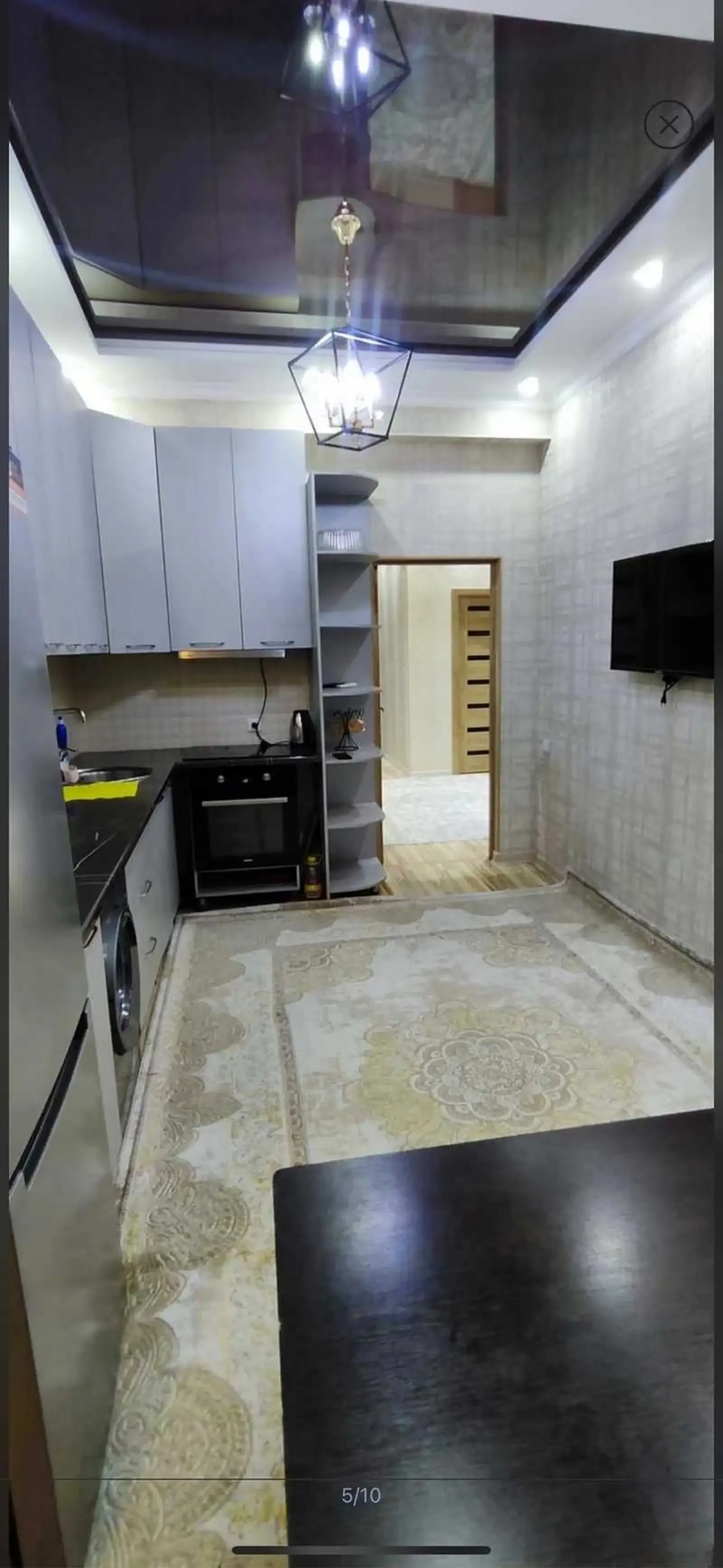 2-комн. квартира, 14 этаж, 78м², Голубой экран — миниатюра 5