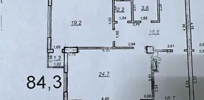 2-комн. квартира, 7 этаж, 84 м², Сомони — миниатюра 2