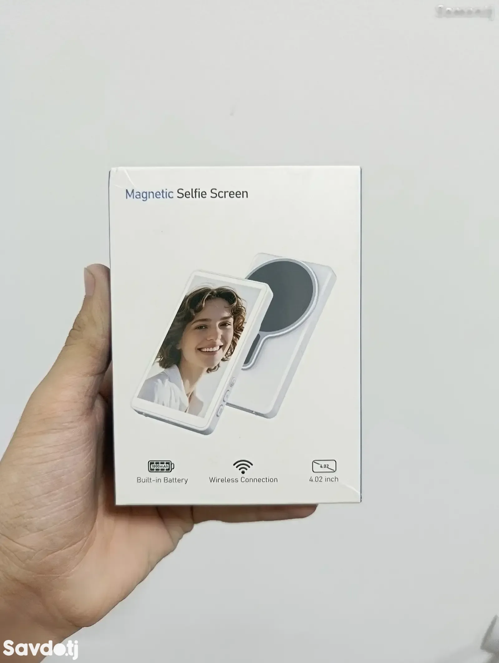 Монитор экрана телефона Magnetic Selfie Screen для iPhone 1800mah черный
