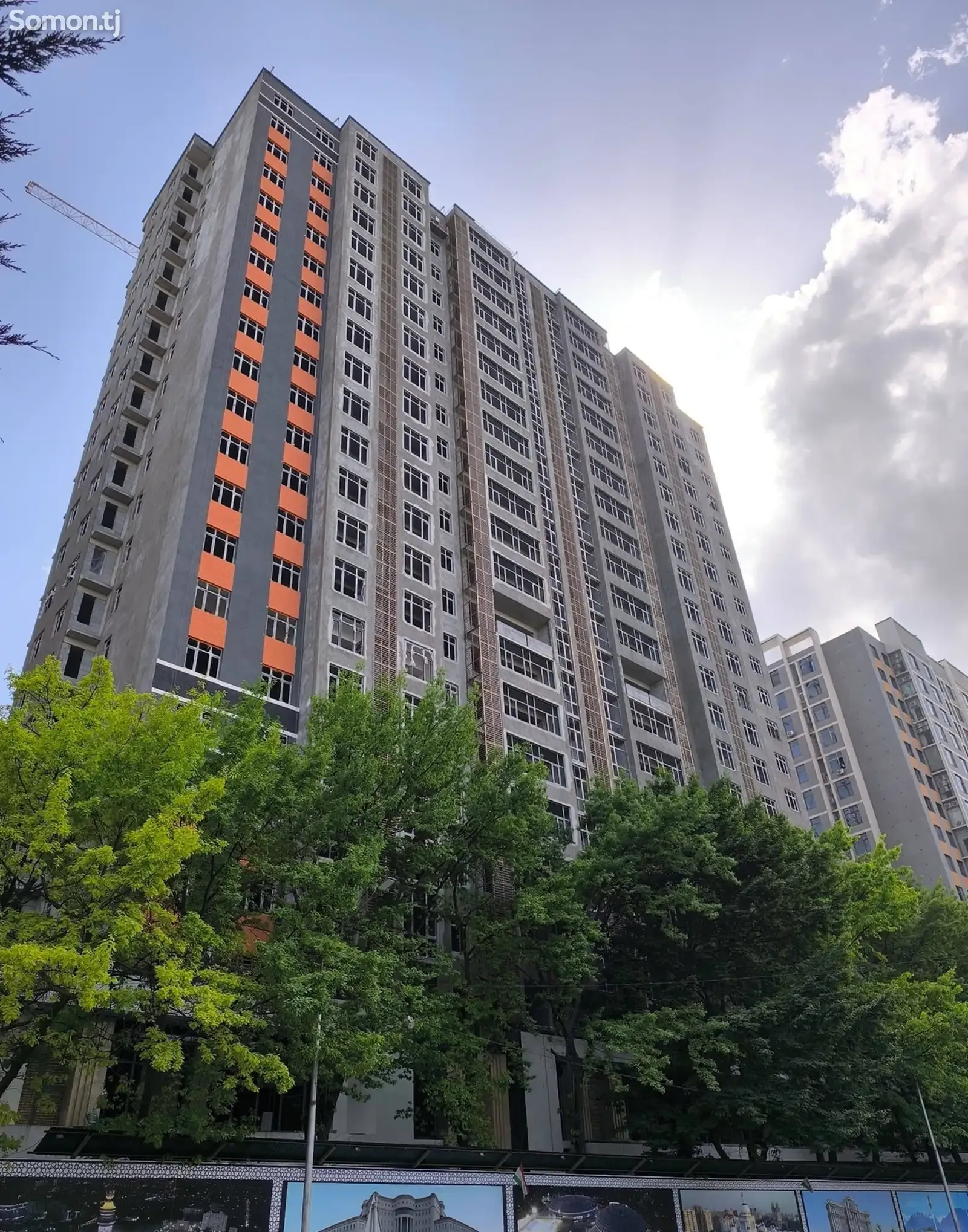3-комн. квартира, 15 этаж, 105 м², Исмоили Сомони, Спартак бади Ёвар