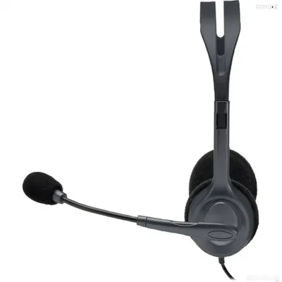 Гарнитура Logitech H111 Stereo Headset с шумоподавлением 3.5 мм Black